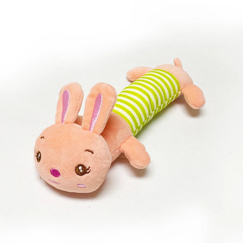 Cute Plush Squeak Cat Dog Toys Chewing Stuffed Toys for Small Breeds Dogs Pet Molar Soft Fleece Toy Suitable for French Bulldog