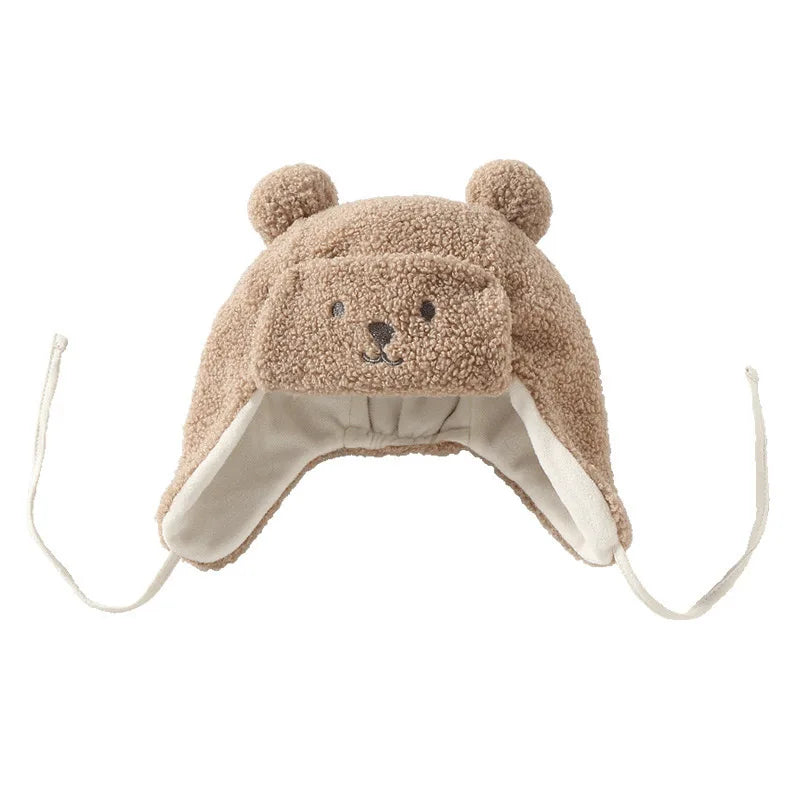 Pet Dog Hat For French Bulldog English Bulldog Plush Hat Winter Warm Cute Bear Hat Cartoon Caps For Puppy Pet Dog