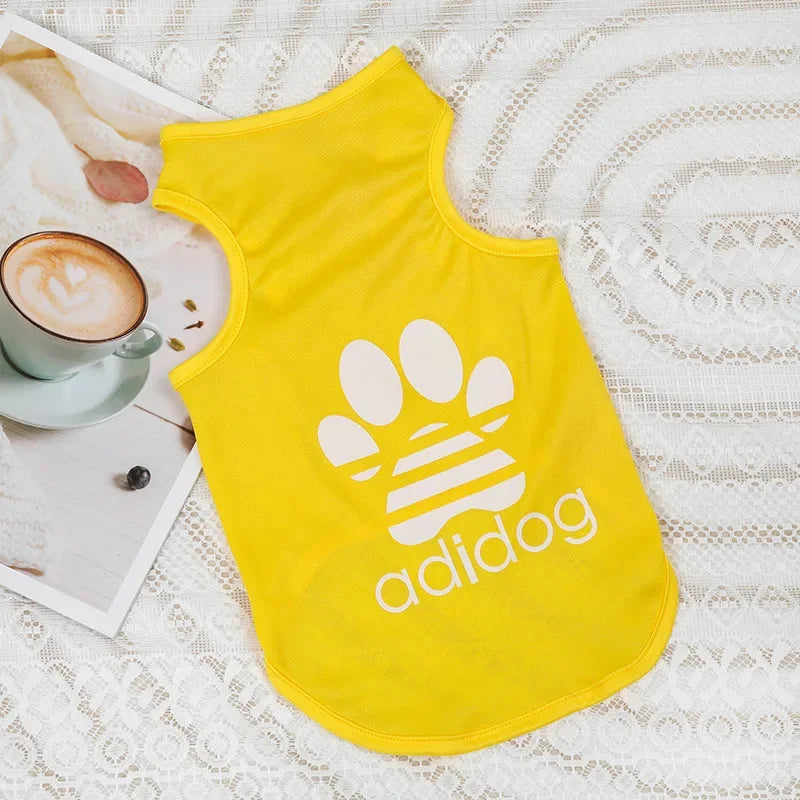 Pet Dogs Adidog Vest Summer Cotton Dogs Clothes Thin French Bulldog Puppy For Small Medium Dog Clothing Chihuahua Costume