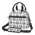 French Bulldog Art Thermal Lunch Bag Funny Bento Tote Bags for Adults Kids Portable Insulated Lunch Box for Picnic Work School
