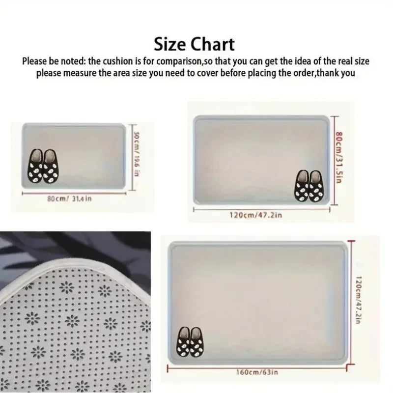 French Bulldog Door Mat with "NOPE" Funny Pattern Non-slip Entrance Rug for Home Decor Dog Lovers Collection