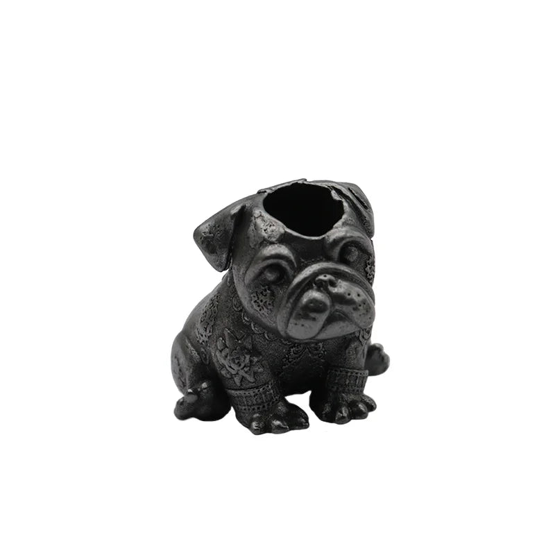 French Bulldog Brass Knife Beads EDC DIY Paracord Woven Bracelets Lanyard Pendants Accessories Outdoor Tool Hangings Jewelry