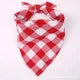Classic Red Black Plaid Pet Dog Bandana Cat Puppy Pet Dog Accessories Pet Neckerchief Scarf Dog Saliva Towel