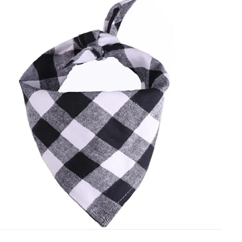 Classic Red Black Plaid Pet Dog Bandana Cat Puppy Pet Dog Accessories Pet Neckerchief Scarf Dog Saliva Towel