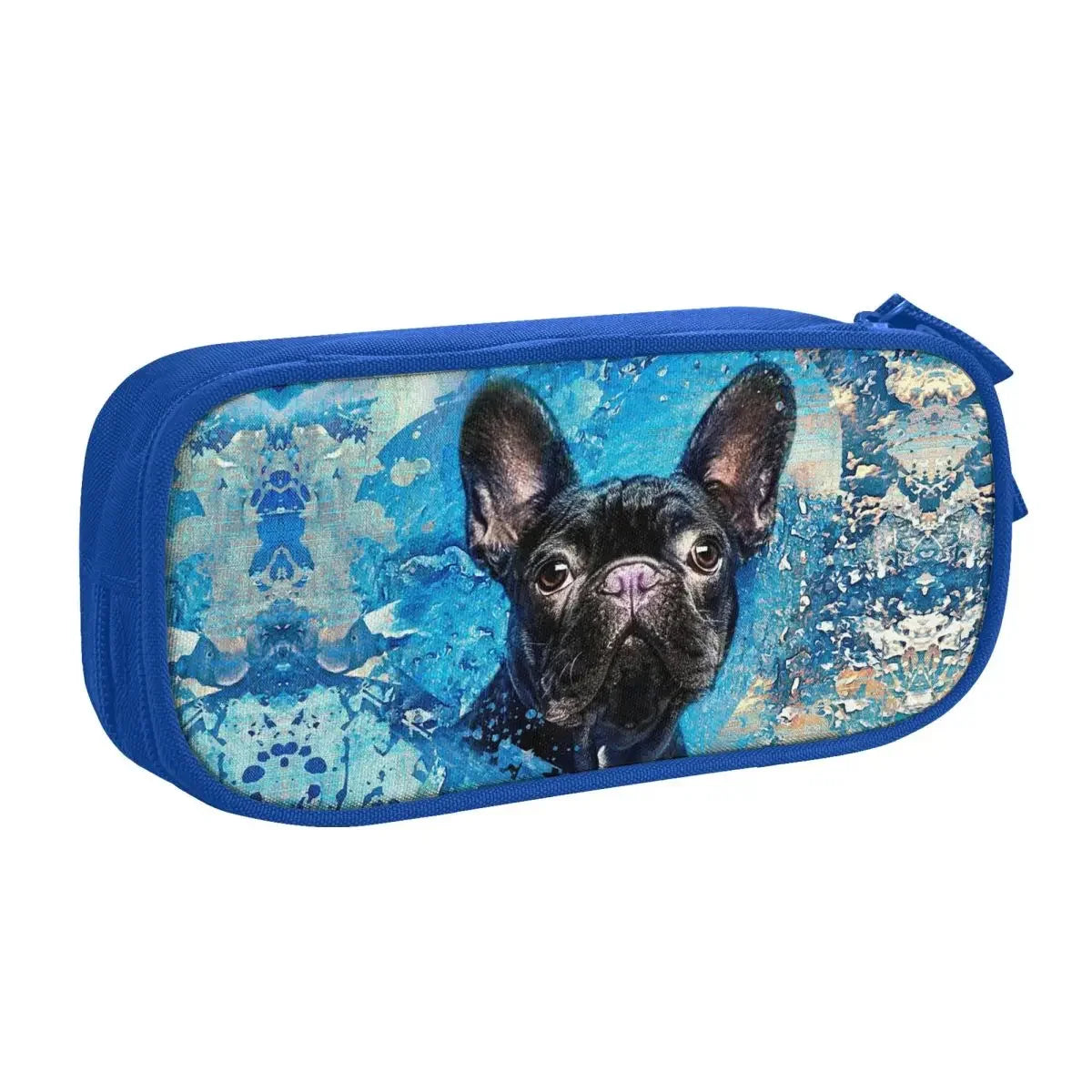 French Bulldog Frenchie Dog Pencil Case Lovely Pet Animal Pen Holder Bag Student Big Capacity Office Gifts Pencilcases