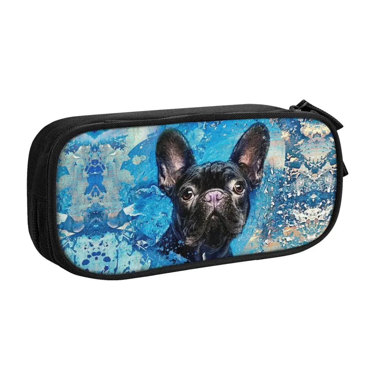 French Bulldog Frenchie Dog Pencil Case Lovely Pet Animal Pen Holder Bag Student Big Capacity Office Gifts Pencilcases