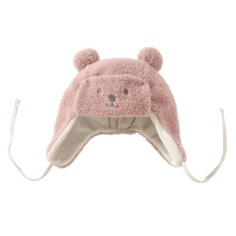 Pet Dog Hat For French Bulldog English Bulldog Plush Hat Winter Warm Cute Bear Hat Cartoon Caps For Puppy Pet Dog