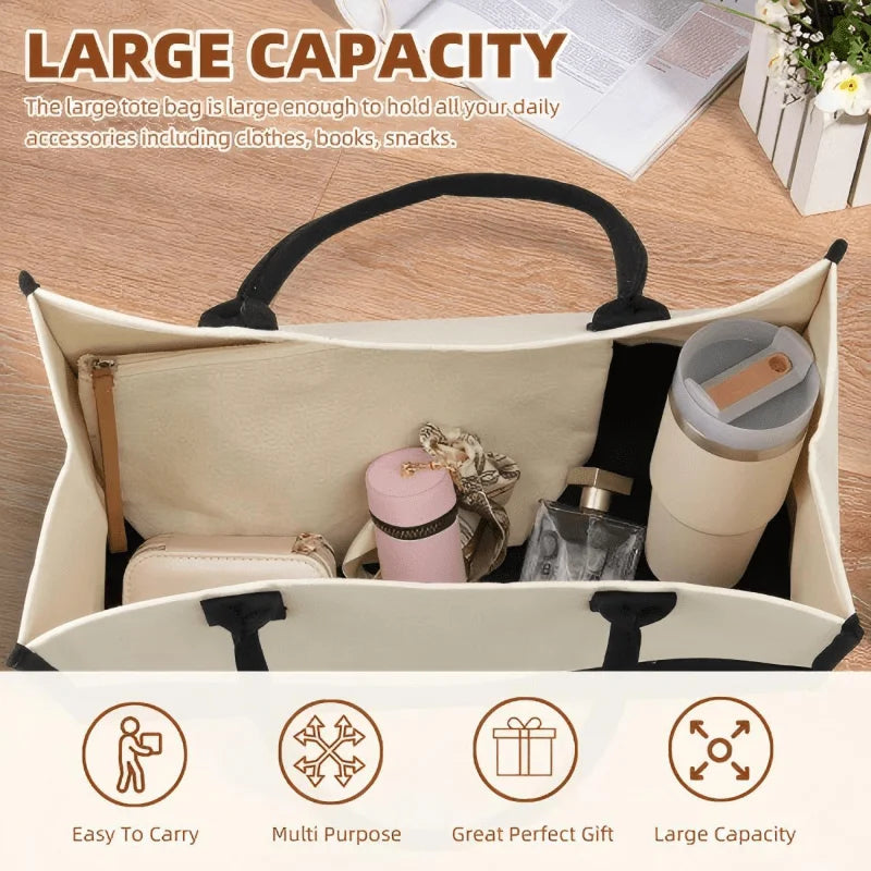 French Bulldog Mom Handbag, cream and black French Bulldog Mom and Dog pattern and loving design, suitable for pet lovers and do