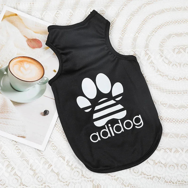Pet Dogs Adidog Vest Summer Cotton Dogs Clothes Thin French Bulldog Puppy For Small Medium Dog Clothing Chihuahua Costume