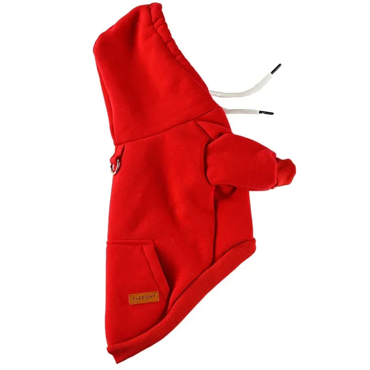 Dog Clothes Pet Dog Hoodie Small And Medium Dog Vest Outdoor Sweatshirt Bulldog Husky Warm Fleece Pet Clothing Puppy Cat Costume