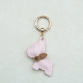 French Bulldog Keychain Cute Puppy Animal Dog PU Leather Dog Hanger Fashion Cartoon Bulldog Bag Pendant Backpack Decoration