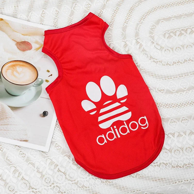 Pet Dogs Adidog Vest Summer Cotton Dogs Clothes Thin French Bulldog Puppy For Small Medium Dog Clothing Chihuahua Costume
