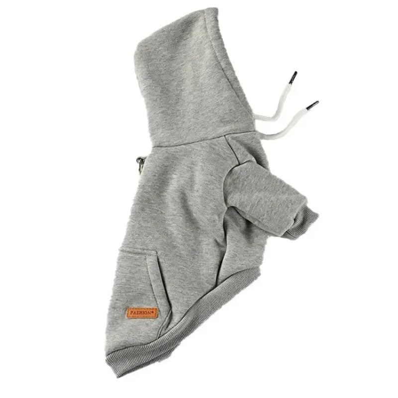 Dog Clothes Pet Dog Hoodie Small And Medium Dog Vest Outdoor Sweatshirt Bulldog Husky Warm Fleece Pet Clothing Puppy Cat Costume