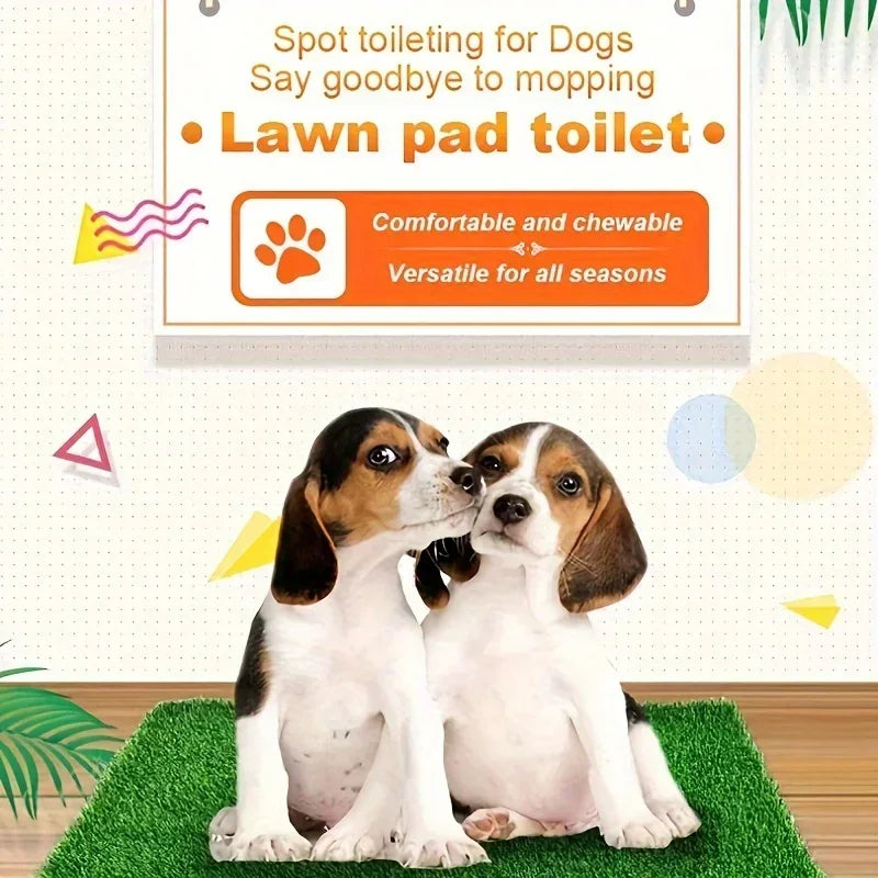 Dog Grass Mat Pee Pad Ultimate Washable Dog Grass Mat Reusable Odor-Control for Pet Training Easy-Clean Pee Pad Non-Slip Backing